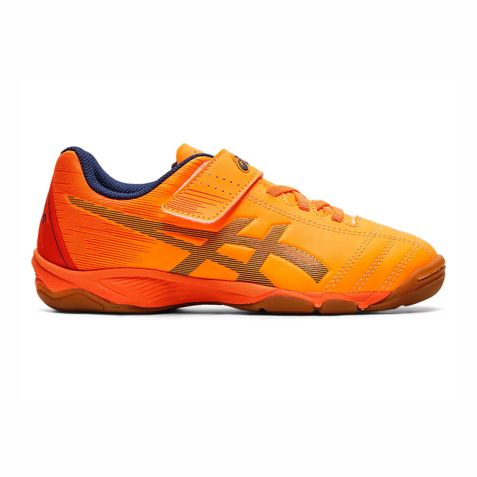 Asics Juniole 6 IN [1104A044-805] Kids Soccer Shoes Shocking Orange / Deep  Ocean